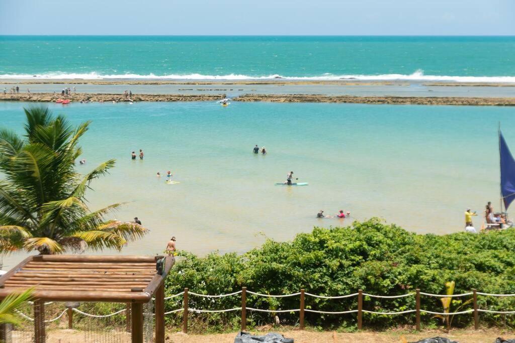 Flat Vista Mar No La Fleur Polinesia - Muro Alto - Porto De Galinhas Cupe المظهر الخارجي الصورة