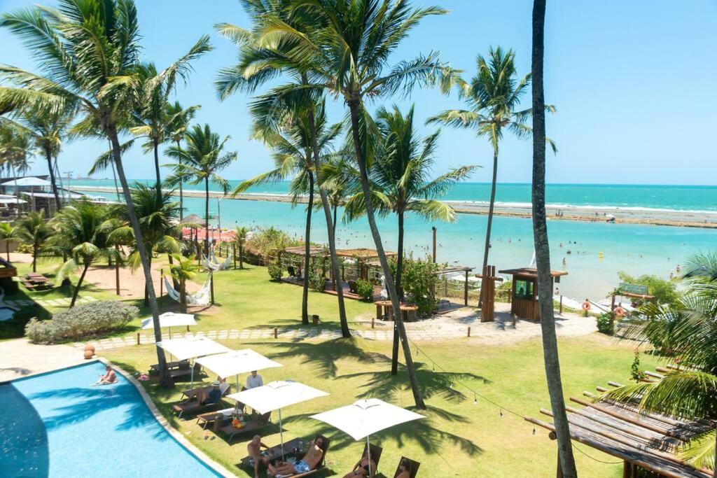 Flat Vista Mar No La Fleur Polinesia - Muro Alto - Porto De Galinhas Cupe المظهر الخارجي الصورة